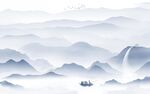 高档 客厅新款山水 TIF分层