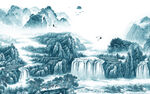 别墅 客厅新款山水 TIF分层