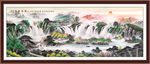国画中堂画客厅山水画