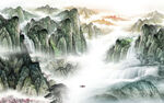 简约 高端意境山水 tif分层