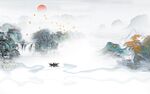 最新 别墅背景山水 tif分层