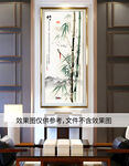 玄关国画竹子