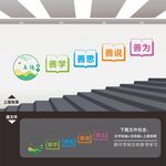 学校楼梯文化墙