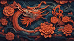 中国龙 国潮风装饰画