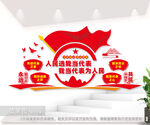 人大代表之家形象背景墙