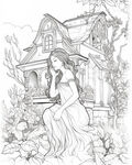 人物白描画稿