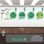 中医院养生馆文化形象背景墙