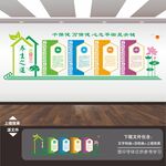 中医院养生馆文化形象背景墙
