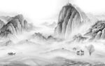 现代 极简高清山水 TIf分层