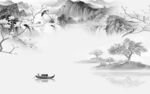 高清 高雅灰色山水 tif分层