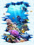 海底世界地画