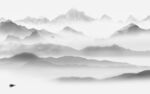 意境 客厅灰山水画 tIF分层