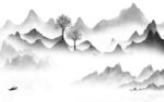 高雅 灰色高清山水 tif分层