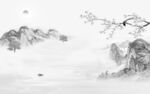 爆款 高端灰色山水 Tif分层