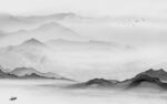 沙发 客厅灰色山水 TIF分层