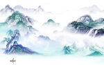 高清 意境高端山水 TiF分层