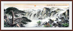 国画松鹤延年图源远流长山水画