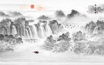 国画新中式山水画