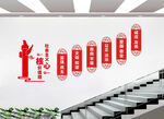 楼梯核心价值观图片