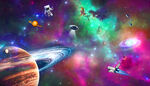 紫色星空