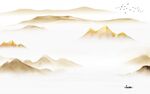 高档 新中式画山水 TiF分层