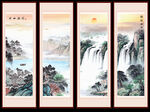 国画办公室山水画