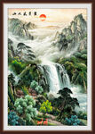 国画山水江山如画山水风景