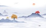 大气 中式高清山水 TIf分层