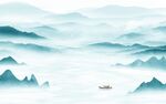 客厅 最新山水背景 TiF分层