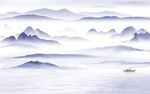 爆款 沙发中式山水 tIf分层