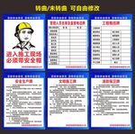 建筑施工工地五牌一图管理牌