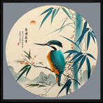 翠鸟花鸟画