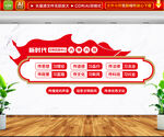 党建六传六习文化墙