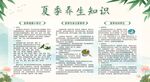 夏季健康教育宣传栏