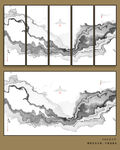 新中式山水画 