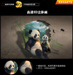 熊猫互动3D画
