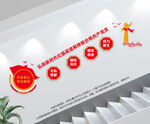 红旗渠精神楼梯文化墙