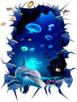海底世界地画