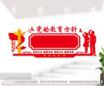党的教育方针校园文化墙