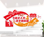 图书室文化墙图片