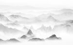 新中式山水背景墙