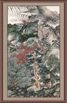 竖式山水画 