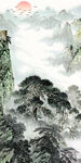 新款 最新中式山水 tIF分层