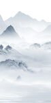 极简 玄关爆款山水 tIF分层
