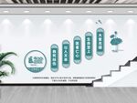 医院楼梯文化墙