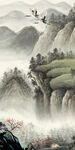 极简 玄关意境山水 tif分层