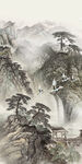 现代 中式意境山水 tif分层