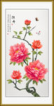 牡丹花鸟国画