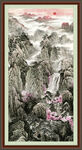 大厅山水画 
