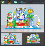 夏天夏日美陈
